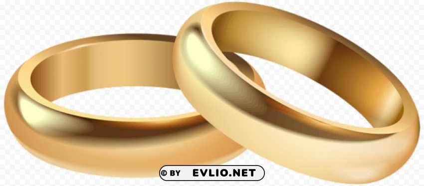 wedding rings decorative Transparent Background Isolated PNG Icon