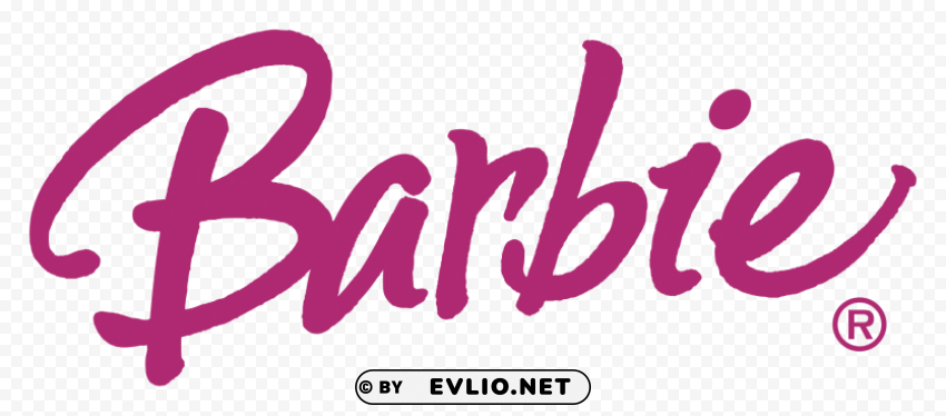 barbie logo Isolated Artwork in HighResolution PNG