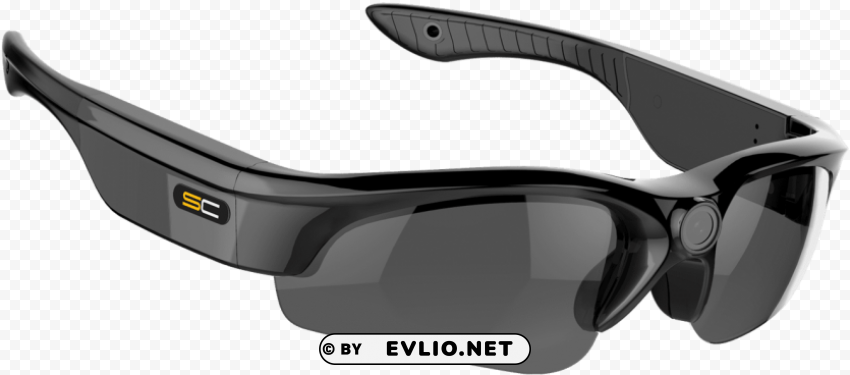 video camera sunglasses Isolated Artwork on Clear Background PNG