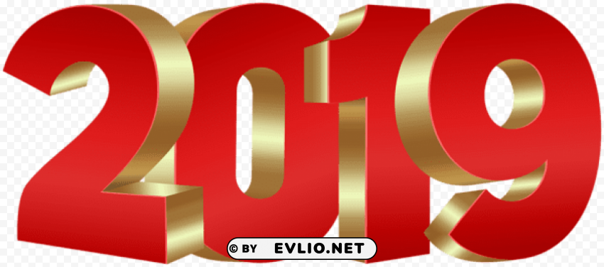 2019 Red Gold PNG For Web Design