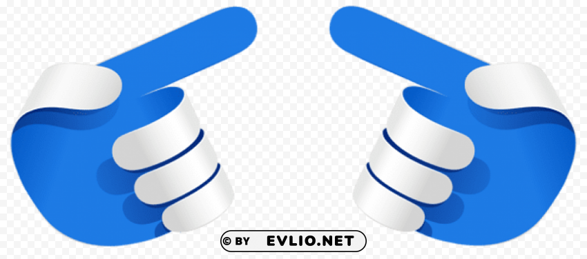blue hands arrows Isolated Graphic on HighResolution Transparent PNG