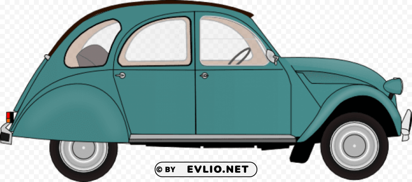 citroen 2 cv Transparent PNG Isolated Graphic Element