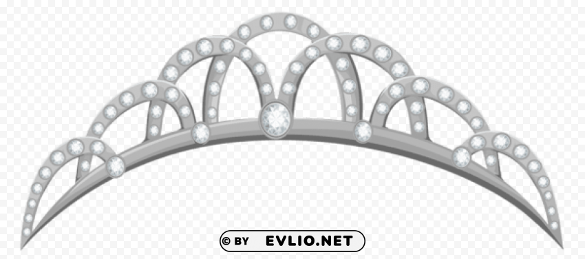 silver tiara Isolated Subject on HighQuality PNG