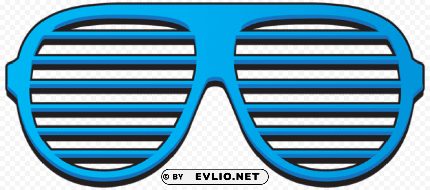 blue shutter shades Transparent PNG images complete package
