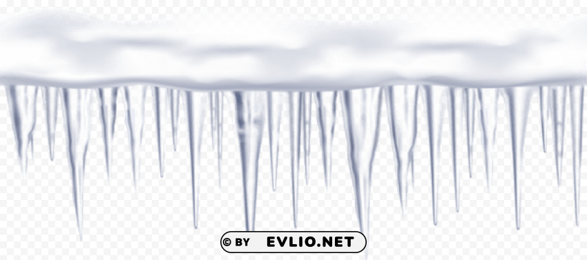 transparent icicles PNG images without BG