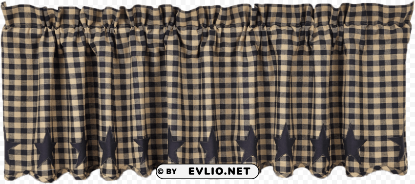 vhc brands star scalloped curtain valance PNG files with transparent canvas collection