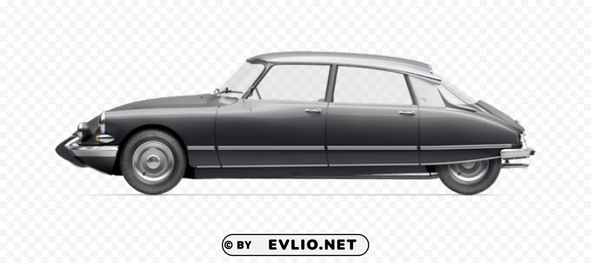 citroen ds 21 side view Transparent PNG Object with Isolation