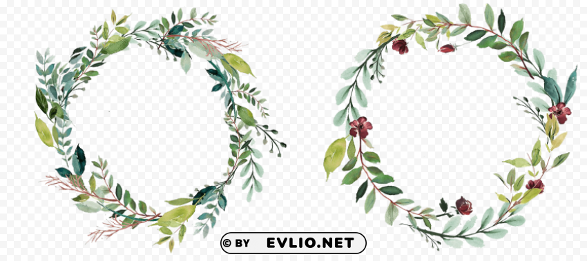 Floral Wreath Isolated PNG Item In HighResolution