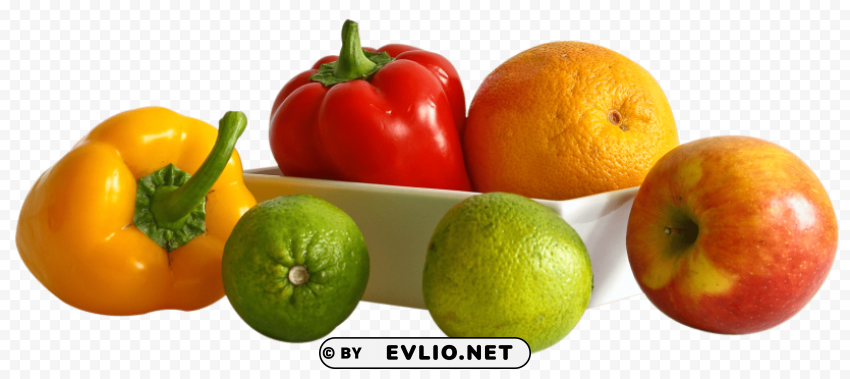 fruits and vegetables Transparent PNG Artwork with Isolated Subject