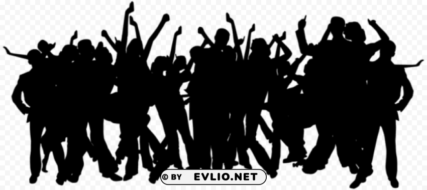 party people silhouettes HighResolution Isolated PNG Image