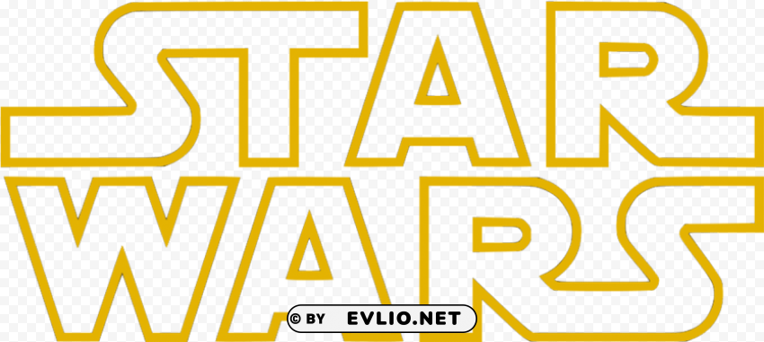 Star Wars Logo Transparent PNG Isolated Object On Clear Background