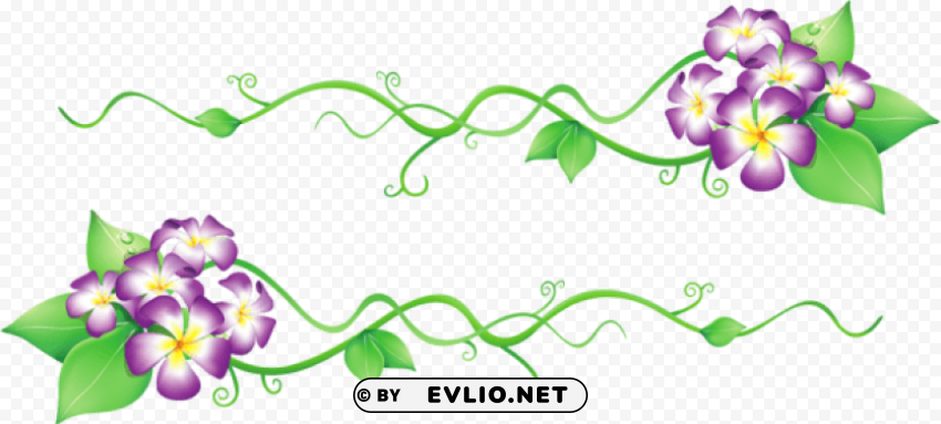 flowers spring decor Transparent PNG graphics complete collection