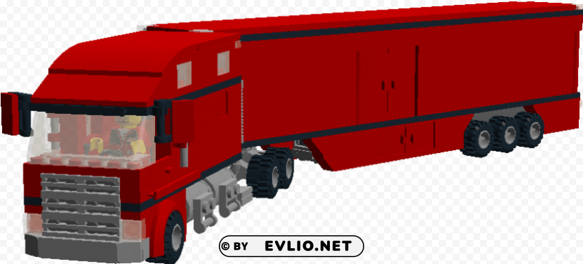 truck and trailer lego set PNG Image with Isolated Element PNG transparent with Clear Background ID 3e0d52c3