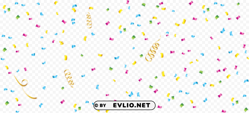 Confetti Transparent PNG With Isolated Object