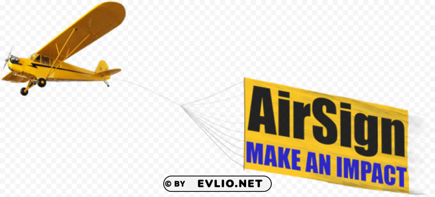 plane with banner High-resolution transparent PNG images