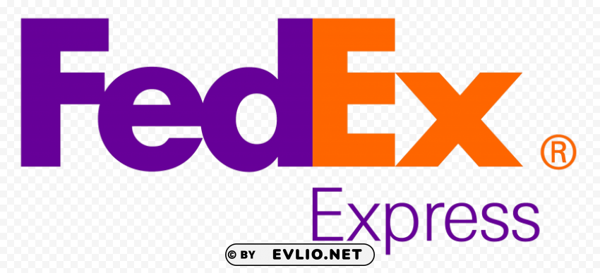 fedex express logo HD transparent PNG