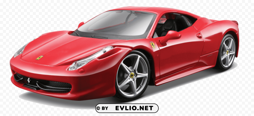 ferrari sideview Clear Background PNG Isolation