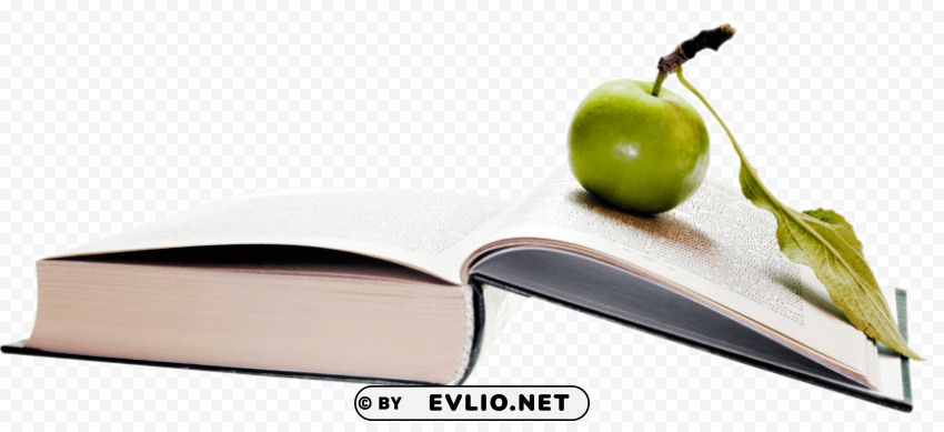 Apple on Book PNG images with transparent canvas comprehensive compilation