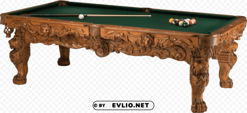very ornate billiard table Free PNG images with alpha channel set
