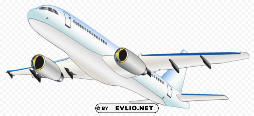airplane transparent PNG for educational use
