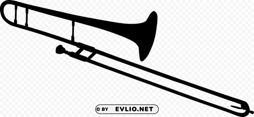 Trombone Isolated Subject On HighResolution Transparent PNG