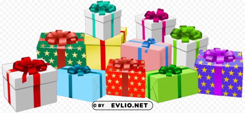 gift boxes PNG images with transparent overlay