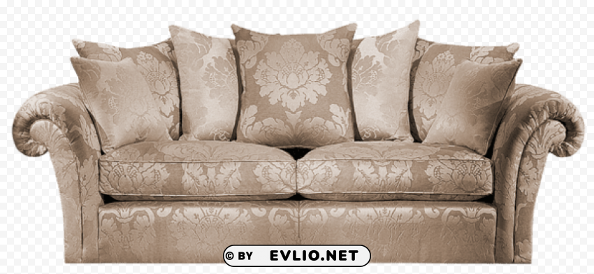  beige sofa PNG images with transparent elements