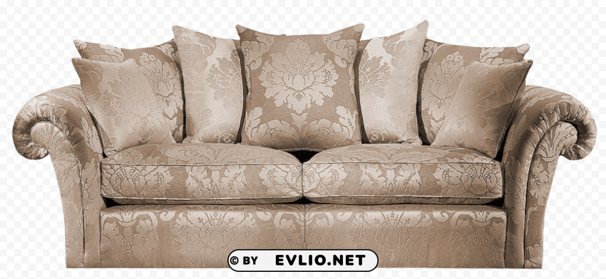  sofa Isolated Design on Clear Transparent PNG