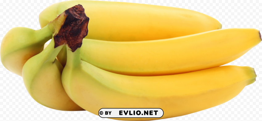 yellow bananas Transparent Background Isolated PNG Character