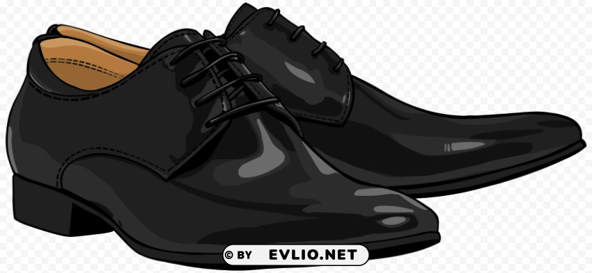 black men shoes Clear background PNG elements