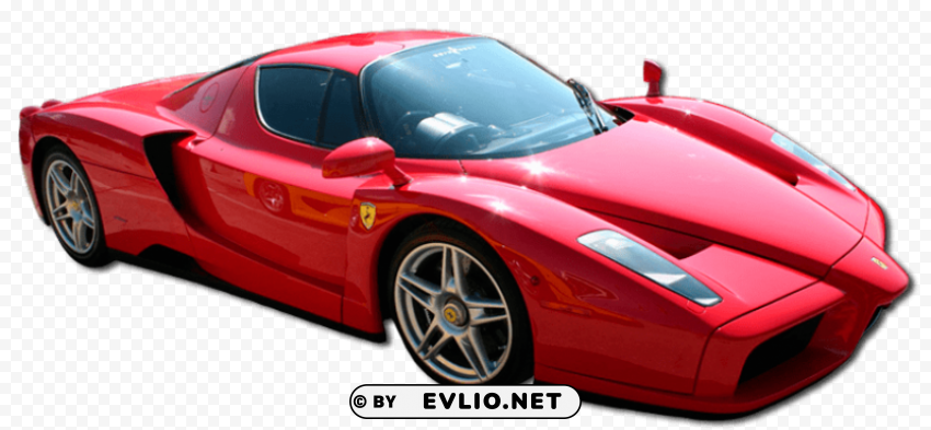 red enzo ferrari super car Isolated Subject on Clear Background PNG clipart png photo - d8b90dbf