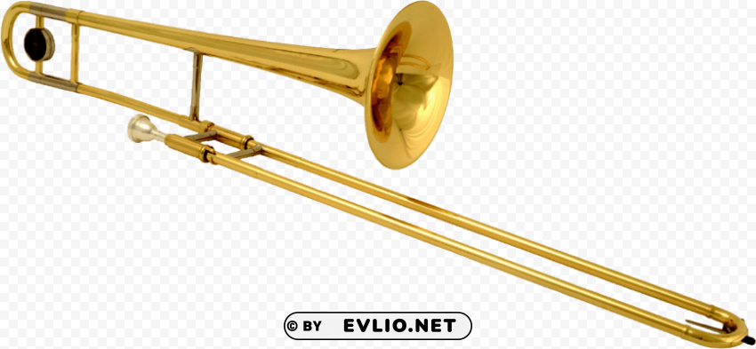 trombone Isolated Illustration in Transparent PNG