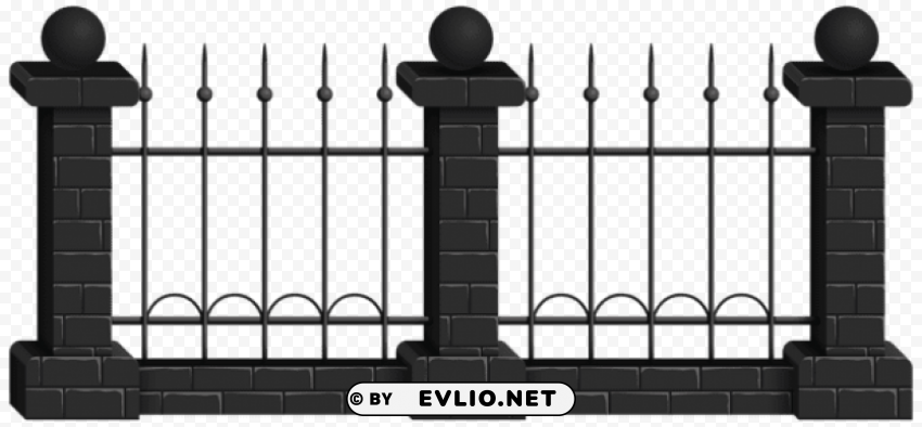 black fence Free PNG images with transparent backgrounds
