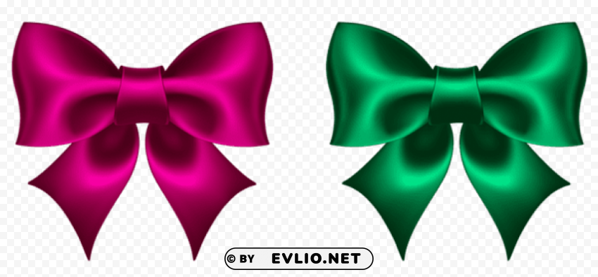 pink and green bowpicture PNG images with no limitations