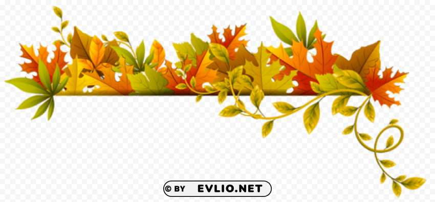 fall deco transparent picture PNG Image with Isolated Graphic