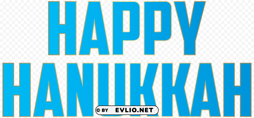 happy hanukkah PNG with transparent backdrop