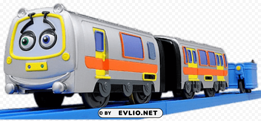 chugginton character emery the rapid transit train Isolated Graphic on Transparent PNG