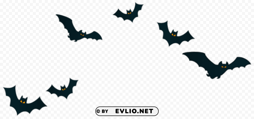 halloween bats decor PNG with no background required