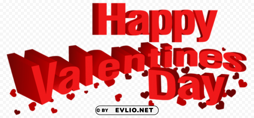 happy valentine's day PNG transparent elements complete package