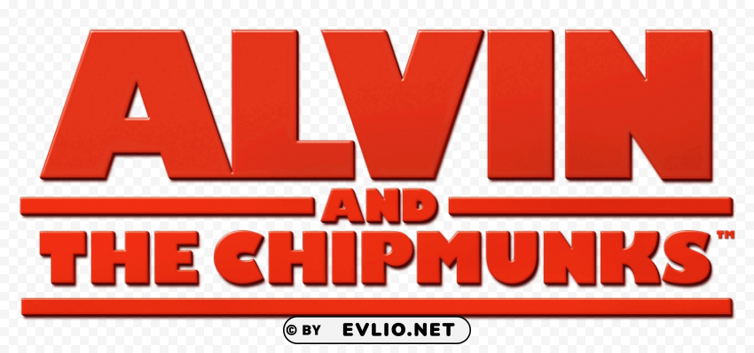 alvin and the chipmunks logo Clean Background Isolated PNG Graphic