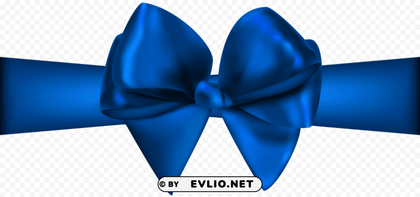 blue ribbon with bow Transparent PNG photos for projects