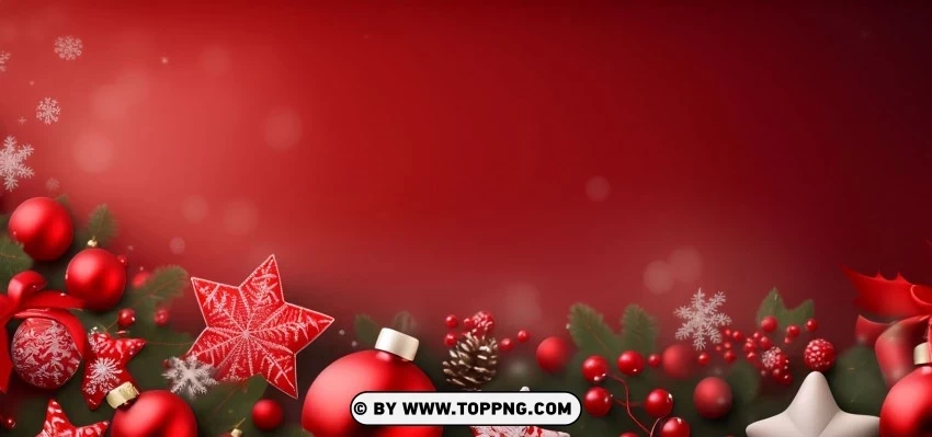 Dark Red Christmas Baubles PNG with clear background extensive compilation