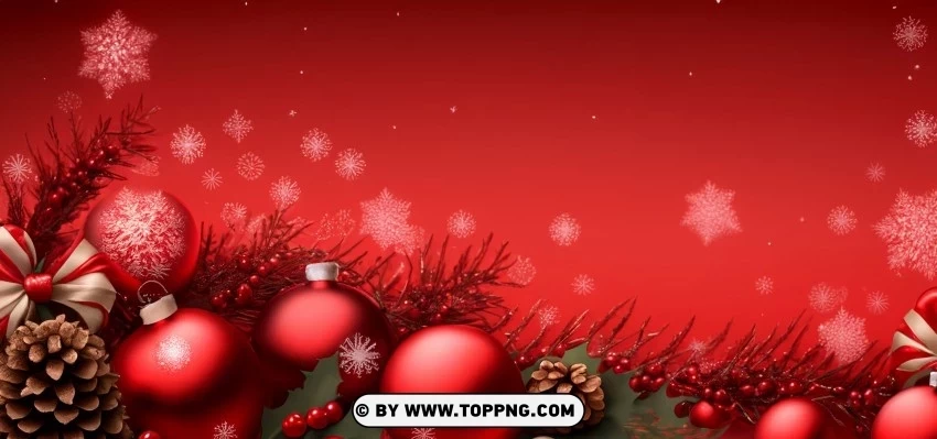 Dark Red Christmas Ornaments Background PNG transparent photos for presentations - Image ID e1686b97