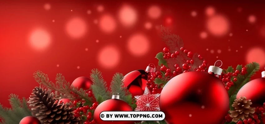 Dark Red Christmas Ribbons 4K Wallpaper PNG transparent pictures for projects