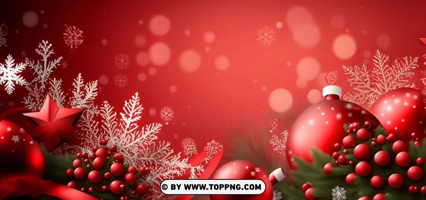 Dark Red Christmas Sleigh 4K Wallpaper PNG with clear transparency