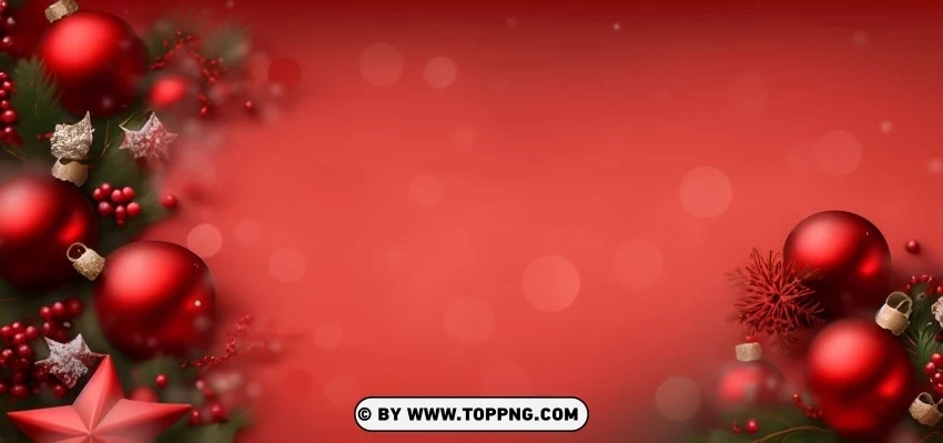 Dark Red Christmas Tablecloth PNG with isolated background