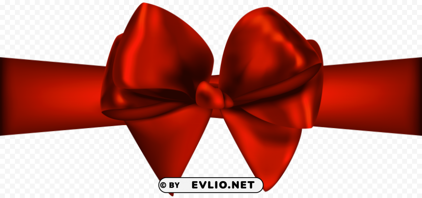 red ribbon with bow Isolated Graphic with Clear Background PNG