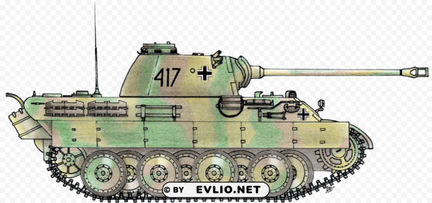colorful drawn tank Transparent picture PNG