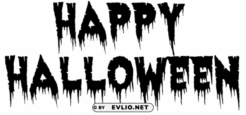 Happy Halloween Haunte PNG Images With Transparent Overlay