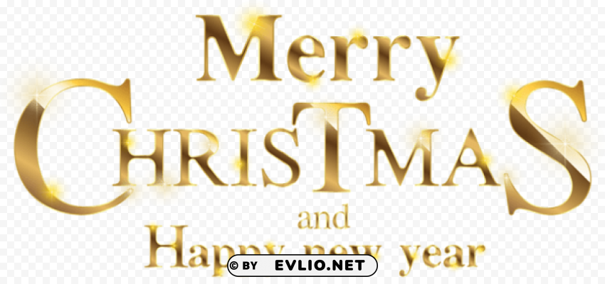 merry christmas gold transparent PNG files with alpha channel assortment